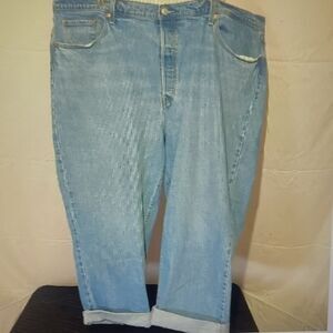 Levis Signature Womens Plus Sz 24WS Blue Jeans Ribcage Straight Mid Rise Stretch